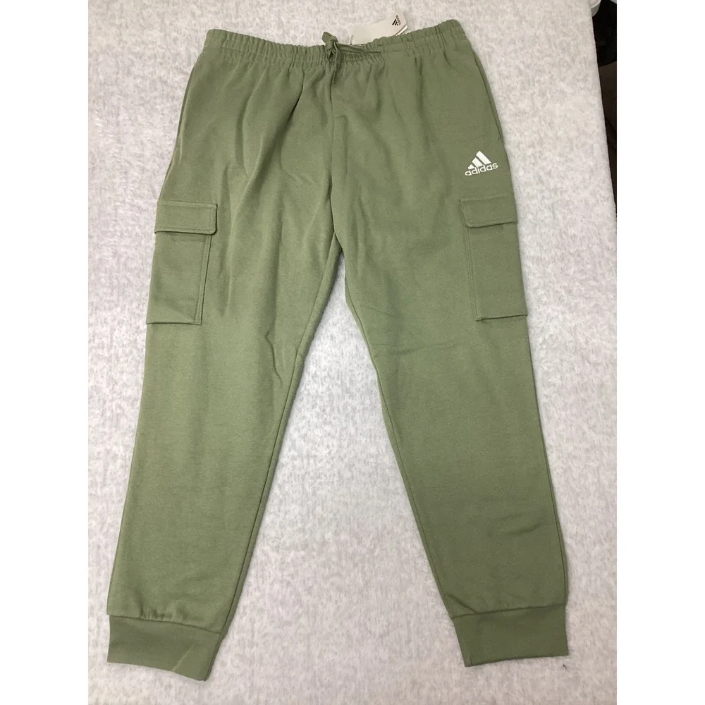Adidas Mens M‎ Felczy C Pant Tent Green Cargo Fleece Joggers XL JI6424 NEW